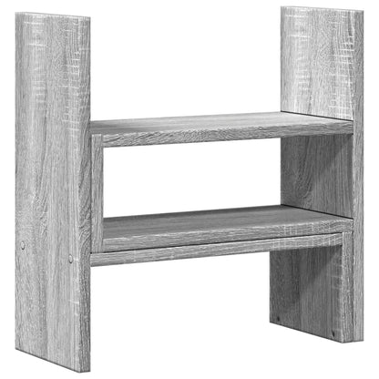 Desk Organiser Adjustable Grey Sonoma 40x17x41 cm Engineered Wood