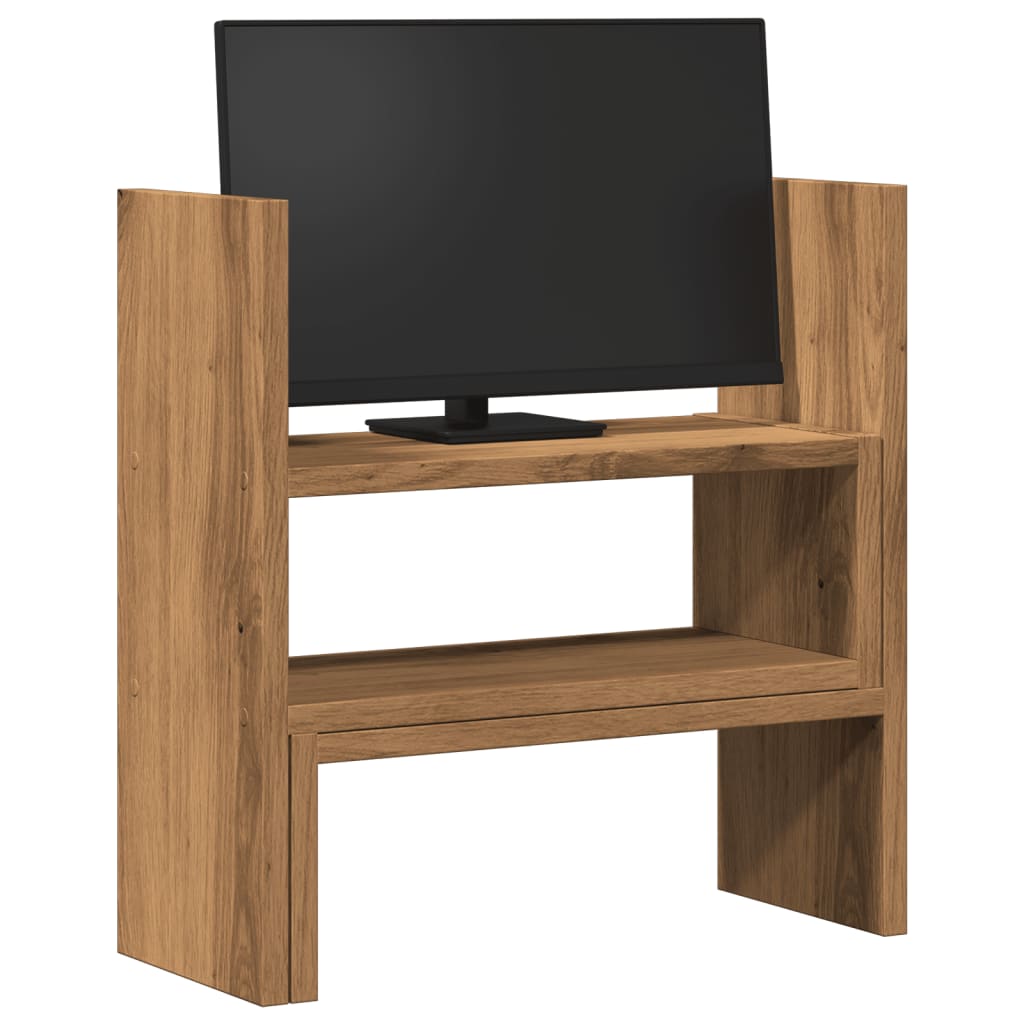 Desk Organiser Adjustable Artisian Oak 40x17x41 cm Engineered Wood