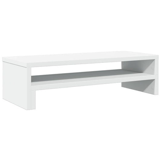 Monitor Stand White 54x22x15 cm Engineered Wood