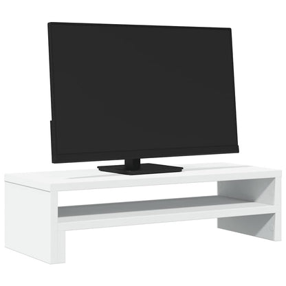 Monitor Stand White 54x22x15 cm Engineered Wood