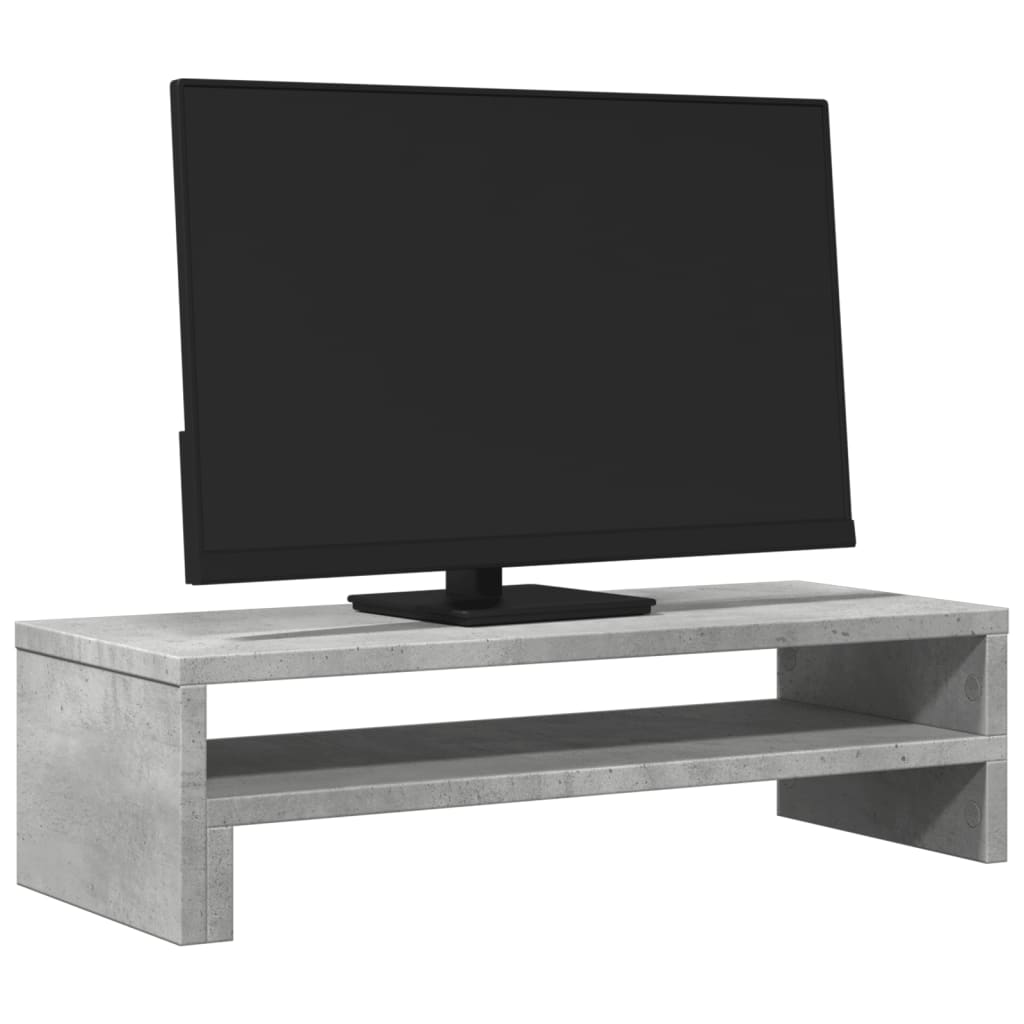 Monitor Stand Concrete Grey 54x22x15 cm Engineered Wood