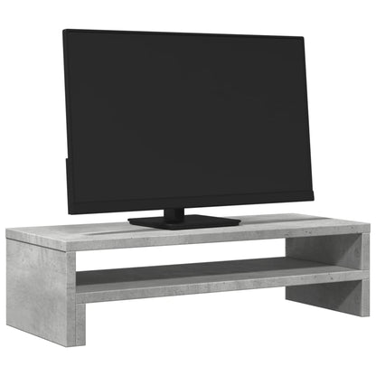 Monitor Stand Concrete Grey 54x22x15 cm Engineered Wood