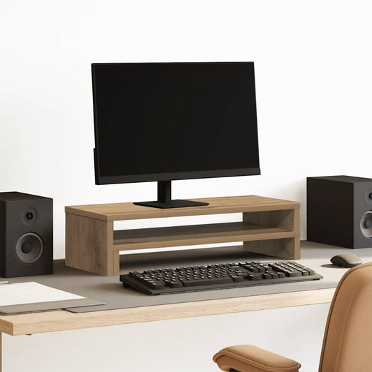 Monitor Stand Artisian Oak 54x22x15 cm Engineered Wood