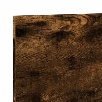 Wall Cabinet 100x16.5x30 cm Smoked Oak Engineered Wood