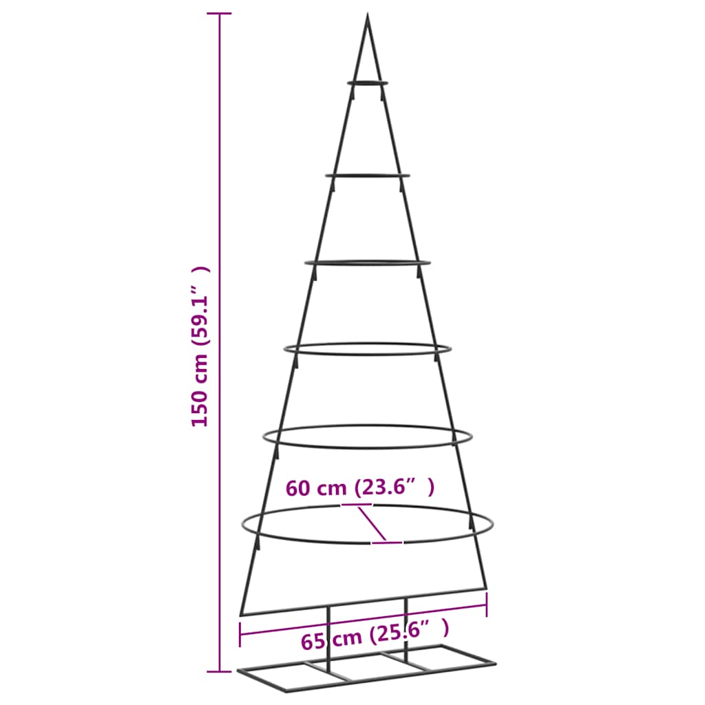 | Metal Christmas Tree | with Stand 150 cm Powder-coated steel