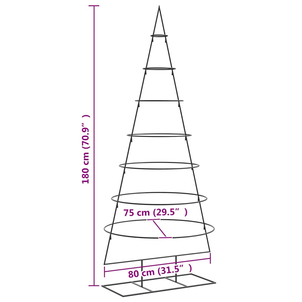 | Metal Christmas Tree | with Stand 180 cm Powder-coated steel
