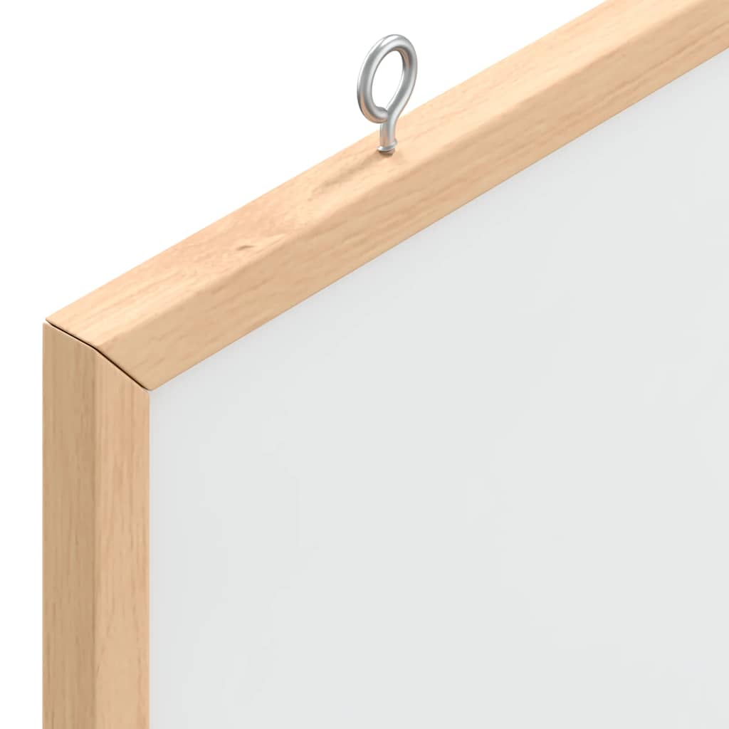 Magnetic Whiteboard with Solid Pine Wood Frame 60x55 cm