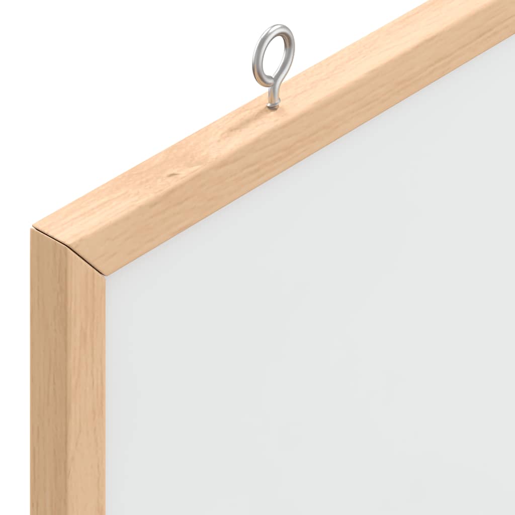 Magnetic Whiteboard with Solid Pine Wood Frame 80x55 cm