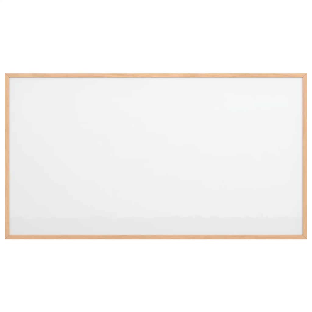 Magnetic Whiteboard with Solid Pine Wood Frame 100x55 cm