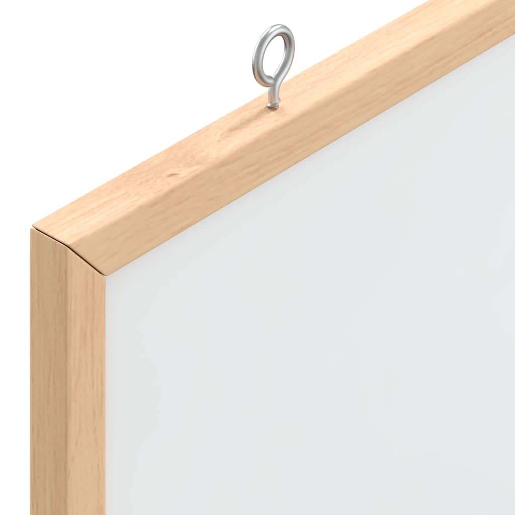 Magnetic Whiteboard with Solid Pine Wood Frame 100x55 cm