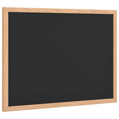 Chalkboard with Solid Pine Wood Frame Black 40x30 cm