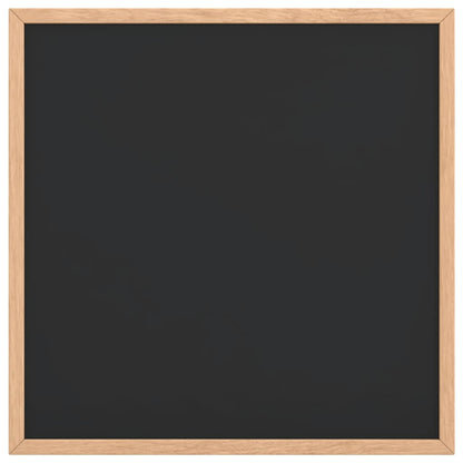 Chalkboard with Solid Pine Wood Frame Black 40x40 cm