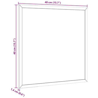 Chalkboard with Solid Pine Wood Frame Black 40x40 cm