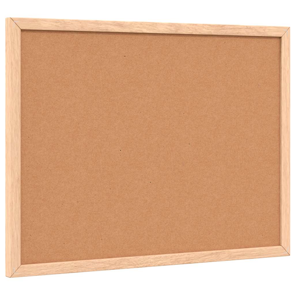 Cork Board with Solid Pine Wood Frame 40x30 cm