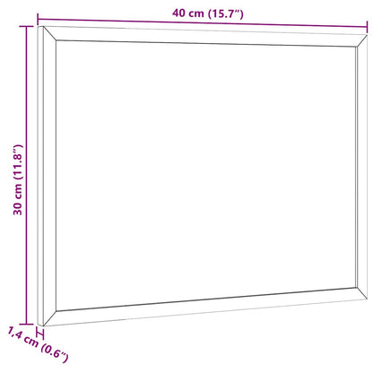 Cork Board with Solid Pine Wood Frame 40x30 cm