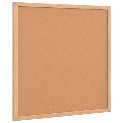 Cork Board with Solid Pine Wood Frame 40x40 cm
