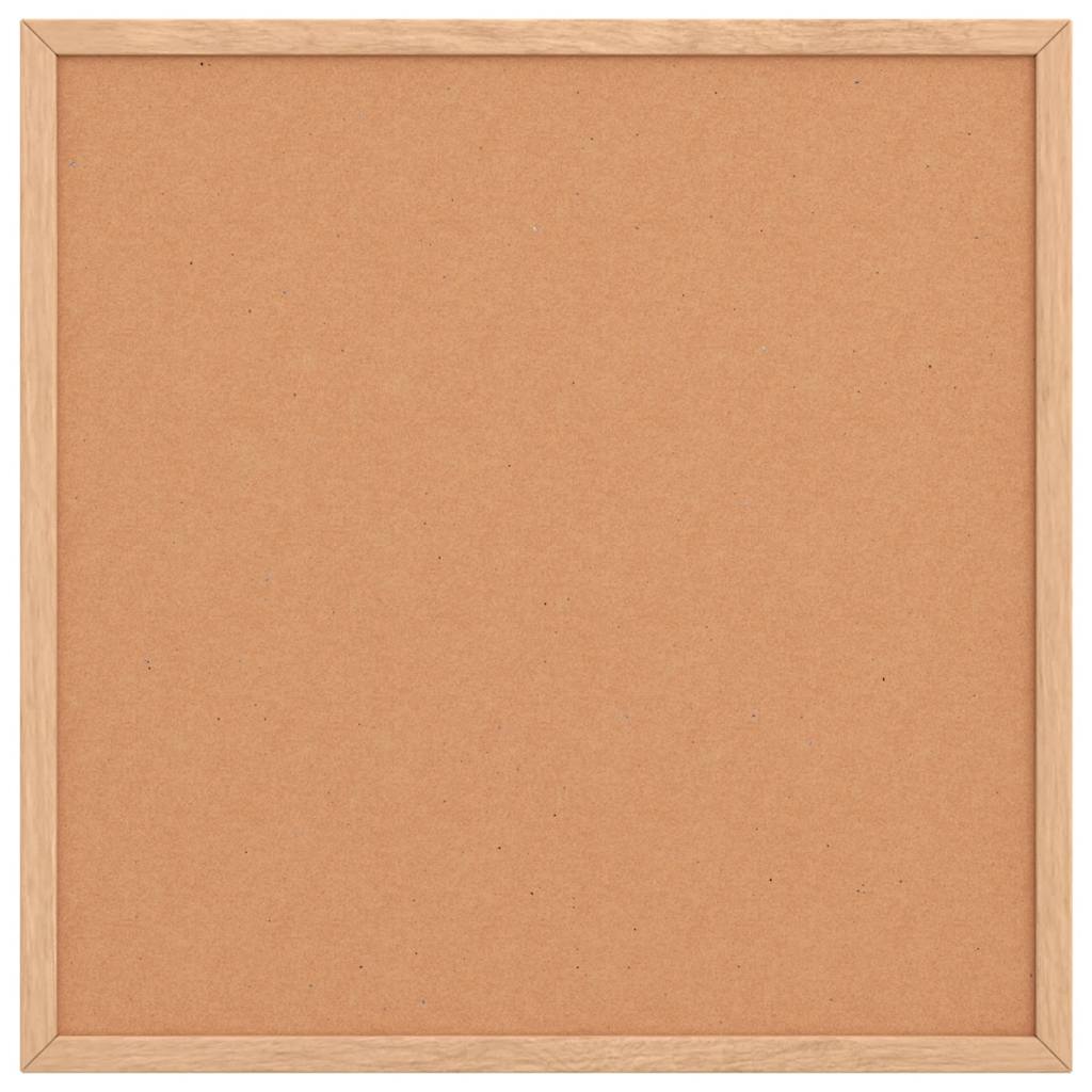 Cork Board with Solid Pine Wood Frame 40x40 cm