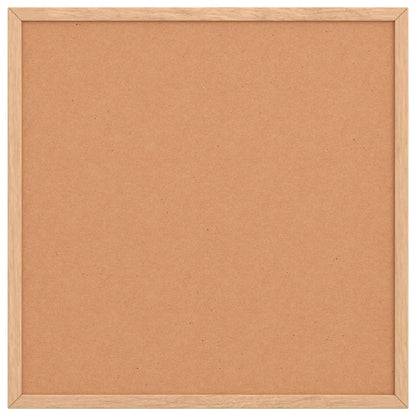 Cork Board with Solid Pine Wood Frame 40x40 cm
