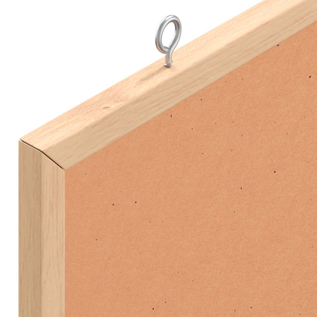 Cork Board with Solid Pine Wood Frame 40x40 cm