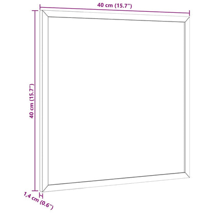 Cork Board with Solid Pine Wood Frame 40x40 cm