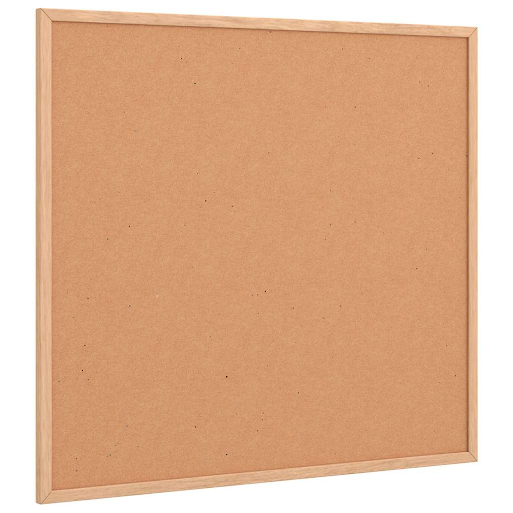 Cork Board with Solid Pine Wood Frame 60x55 cm