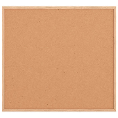 Cork Board with Solid Pine Wood Frame 60x55 cm