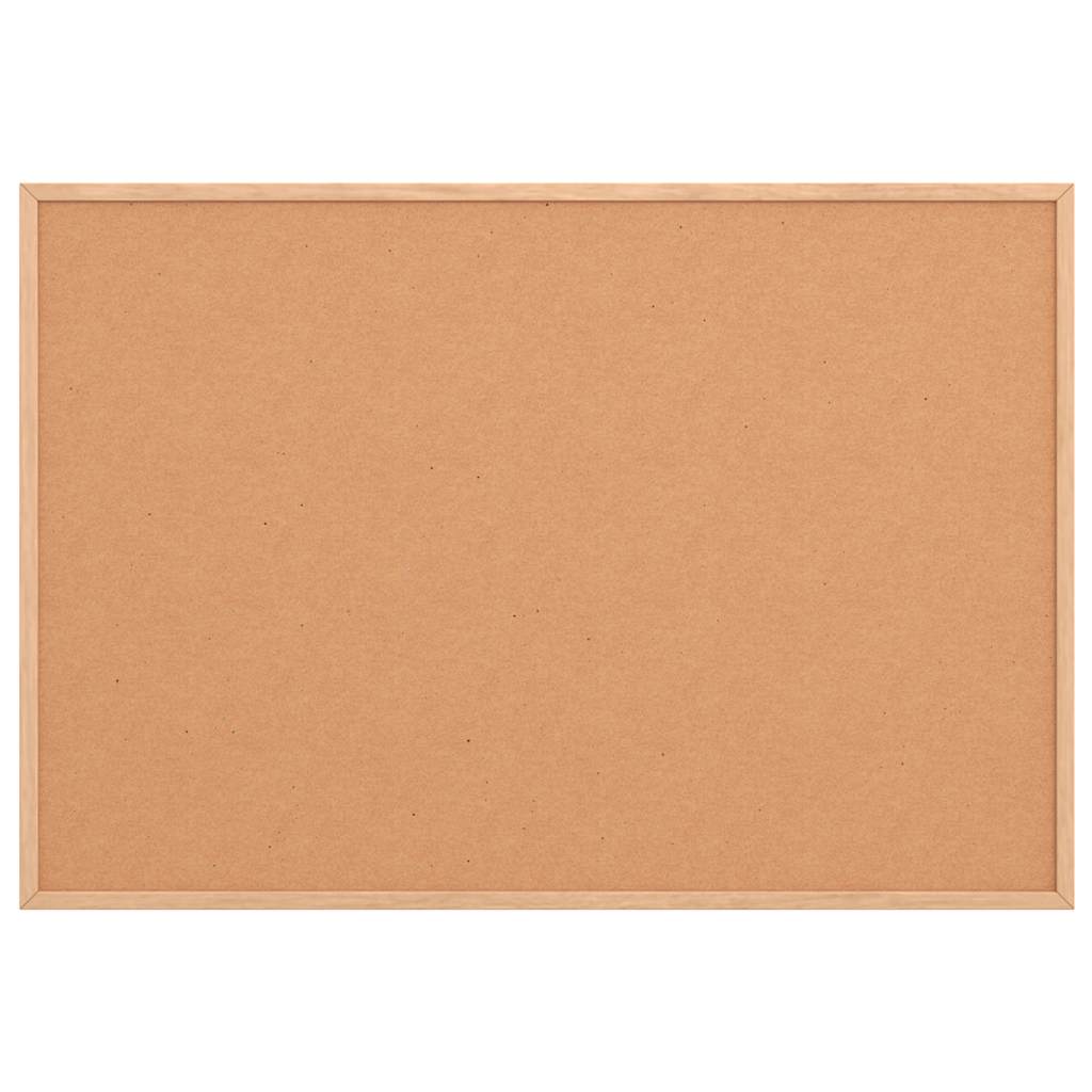 Cork Board with Solid Pine Wood Frame 80x55 cm