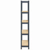 5-Layer Storage Shelf Anthracite Steel&Engineered Wood