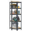 5-Layer Corner Shelf Anthracite Steel&Engineered Wood
