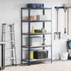 5-Layer Storage Shelf Anthracite Steel&Engineered Wood