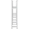 3-Layer Tyre Shelves 2 pcs Silver 110x40x200 cm Steel