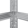 3-Layer Tyre Shelves 2 pcs Silver 110x40x200 cm Steel