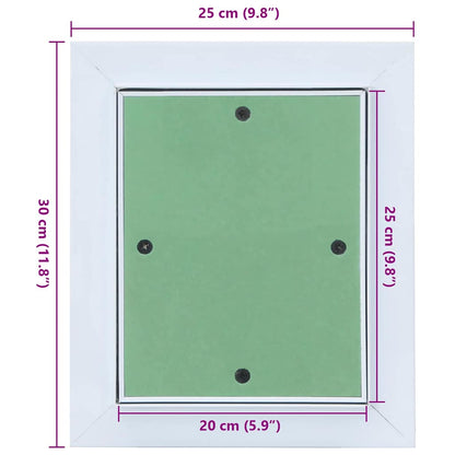 Access Panel Green and Silver 25 x 30 cm
