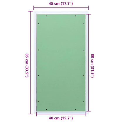 Access Panel Green and Silver 45 x 85 cm