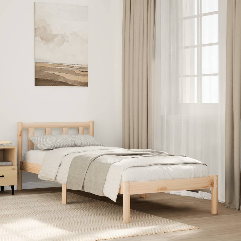 Bed Frame | Pinewood | Solid Pine Wood | Extra Long | Extra Long