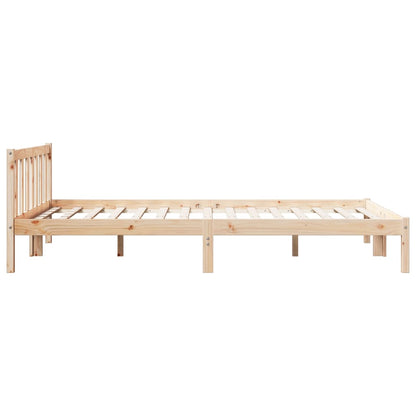 Bed Frame | Natural | Solid Pine Wood | Extra Long | Extra Long