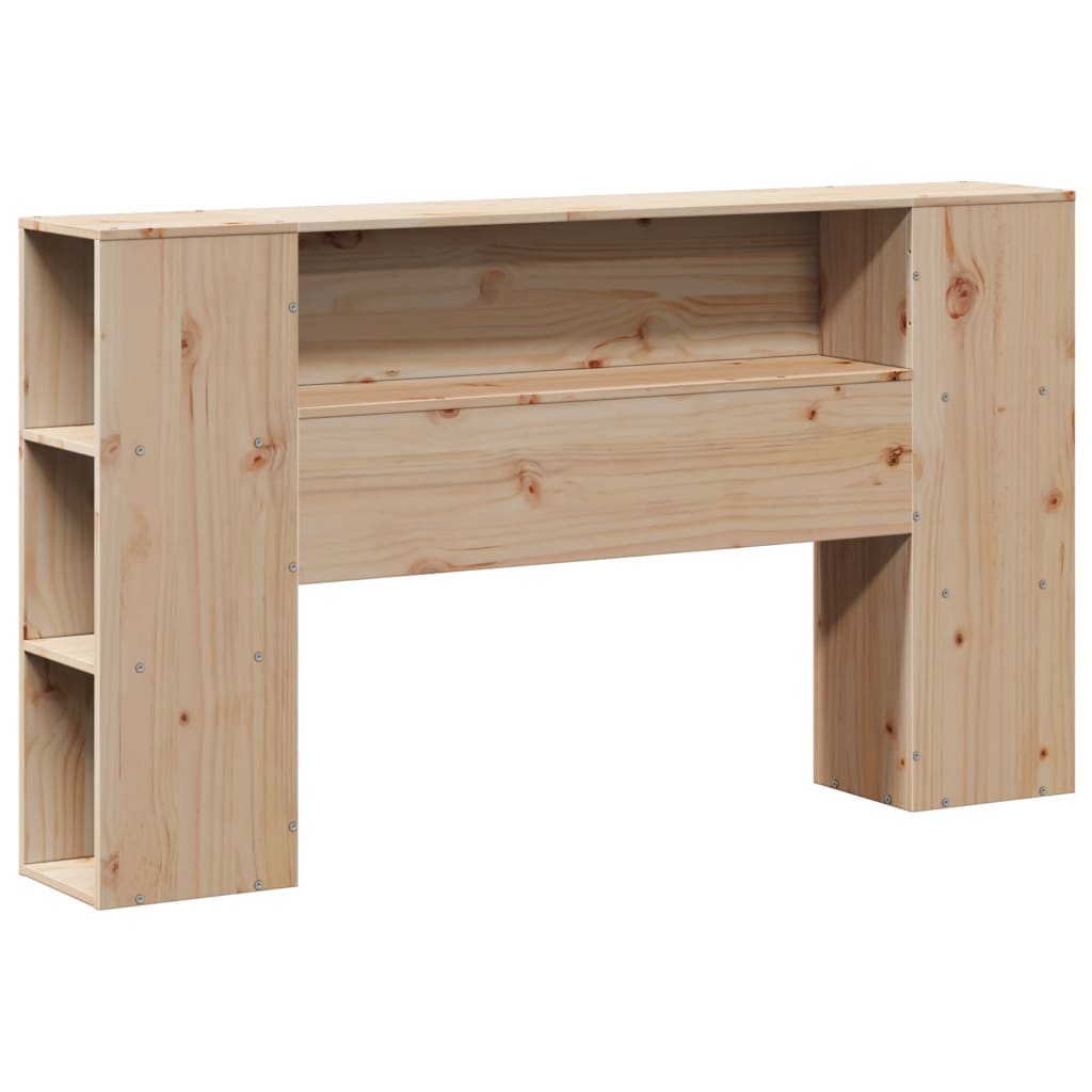 Headboard with Storage 160 cm Solid Wood Pine