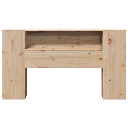 Headboard with Storage 160 cm Solid Wood Pine