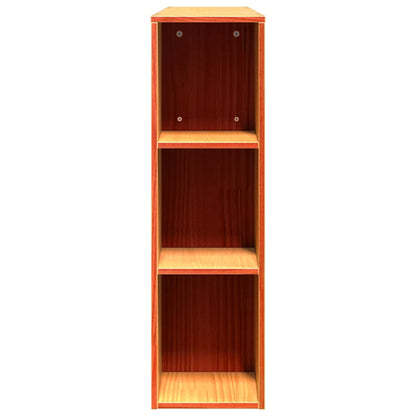 Headboard with Storage Wax Brown 150 cm Solid Wood Pine