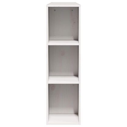 Headboard with Storage White 140 cm Solid Wood Pine