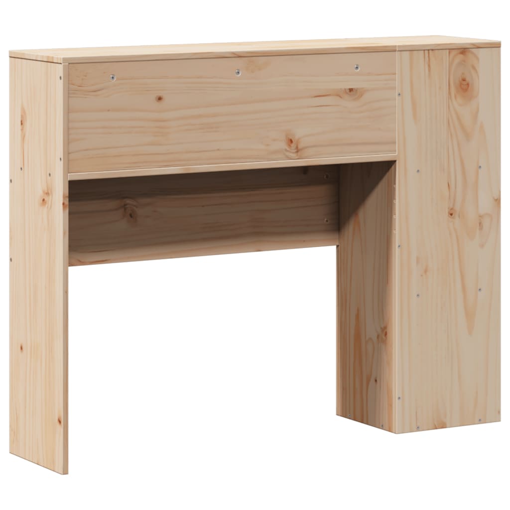 Headboard with Storage 75 cm Solid Wood Pine