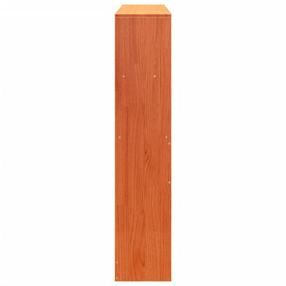 Headboard with Storage Wax Brown 160 cm Solid Wood Pine