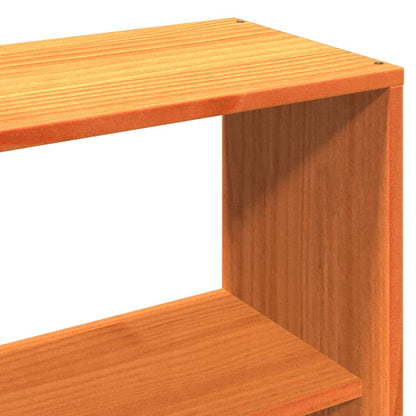 Headboard with Storage Wax Brown 160 cm Solid Wood Pine