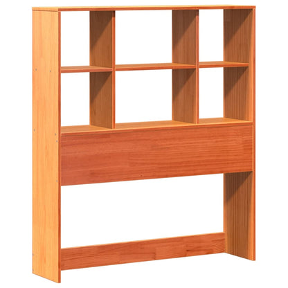 Headboard with Storage Wax Brown 100 cm Solid Wood Pine