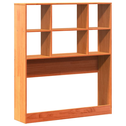 Headboard with Storage Wax Brown 100 cm Solid Wood Pine