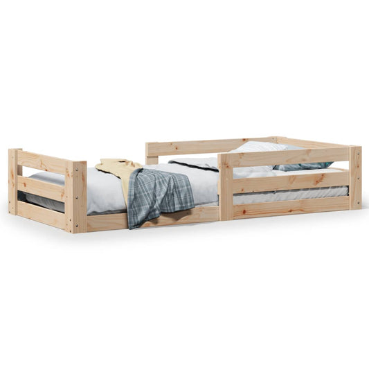 Bed Frame without Mattress 90x200 cm Solid Wood Pine