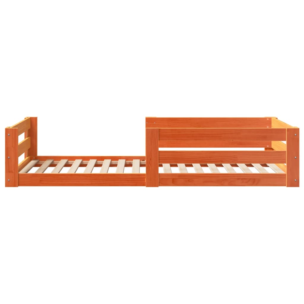 Bed Frame | Wax brown | Solid pine wood | Single | Bed Frame
