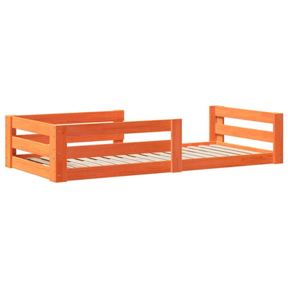 Bed Frame | Wax brown | Solid pine wood, Plywood | Single | Bed Frame