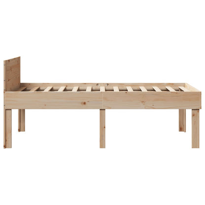 Bed Frame without Mattress 90x190 cm Single Solid Wood Pine