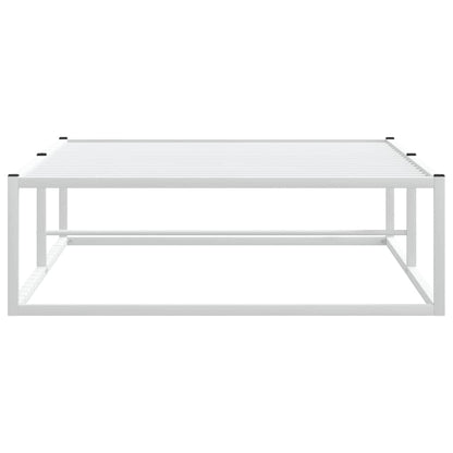 Bed Frame without Mattress White 90x200 cm Metal